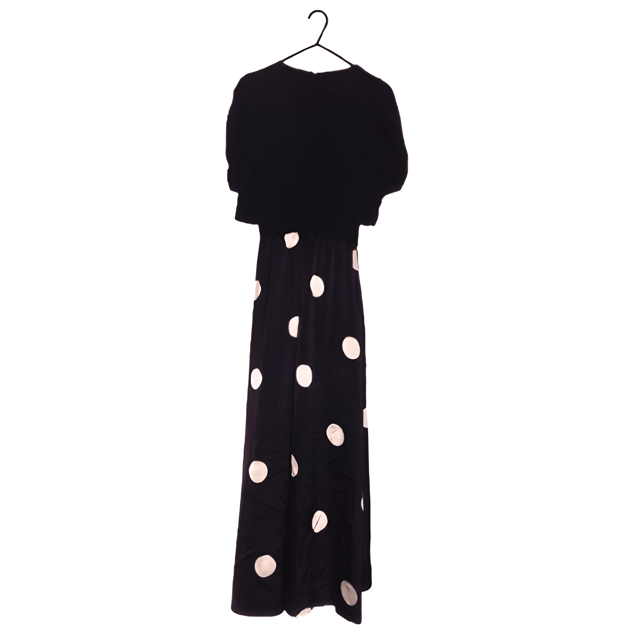 Women's Polka Dot 2 in 1 Wrap Over Midi Dress - Size - 10
