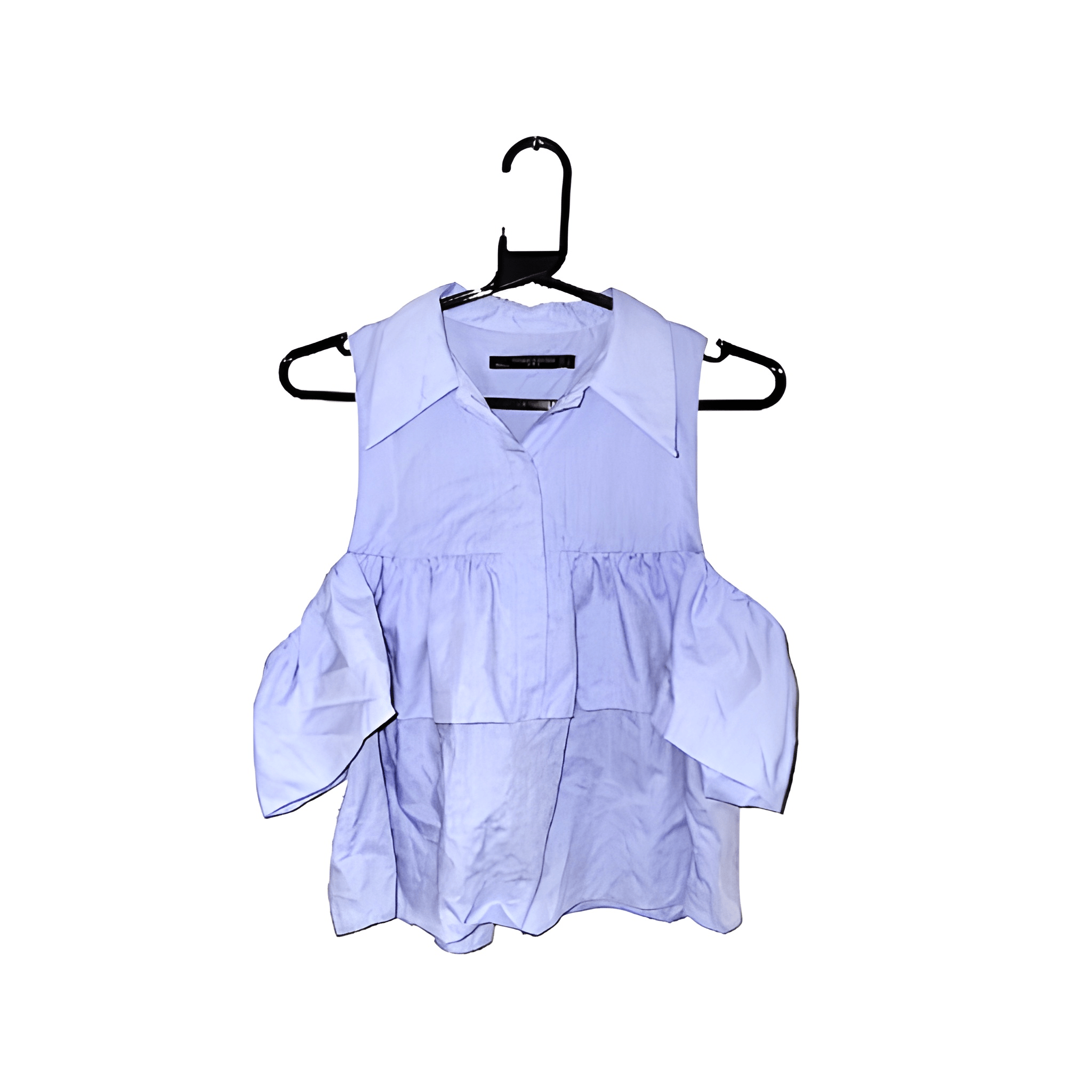 Women's Light Blue Button-up Blouse - Size - Small