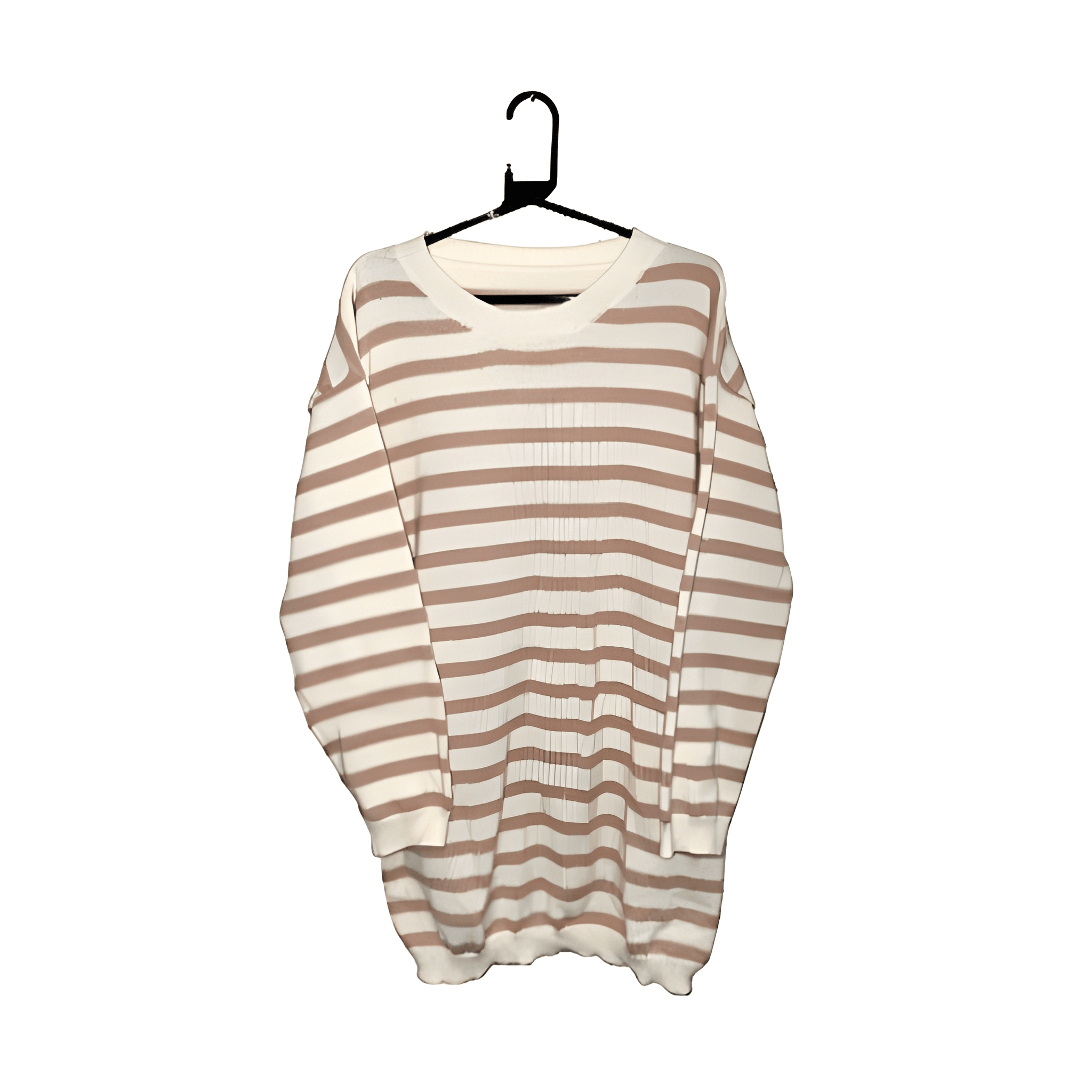Women's Brown & Cream Jumper - Size Large
