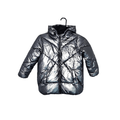 Girl's Quilted Metal Coat - Size - 5-6 Years