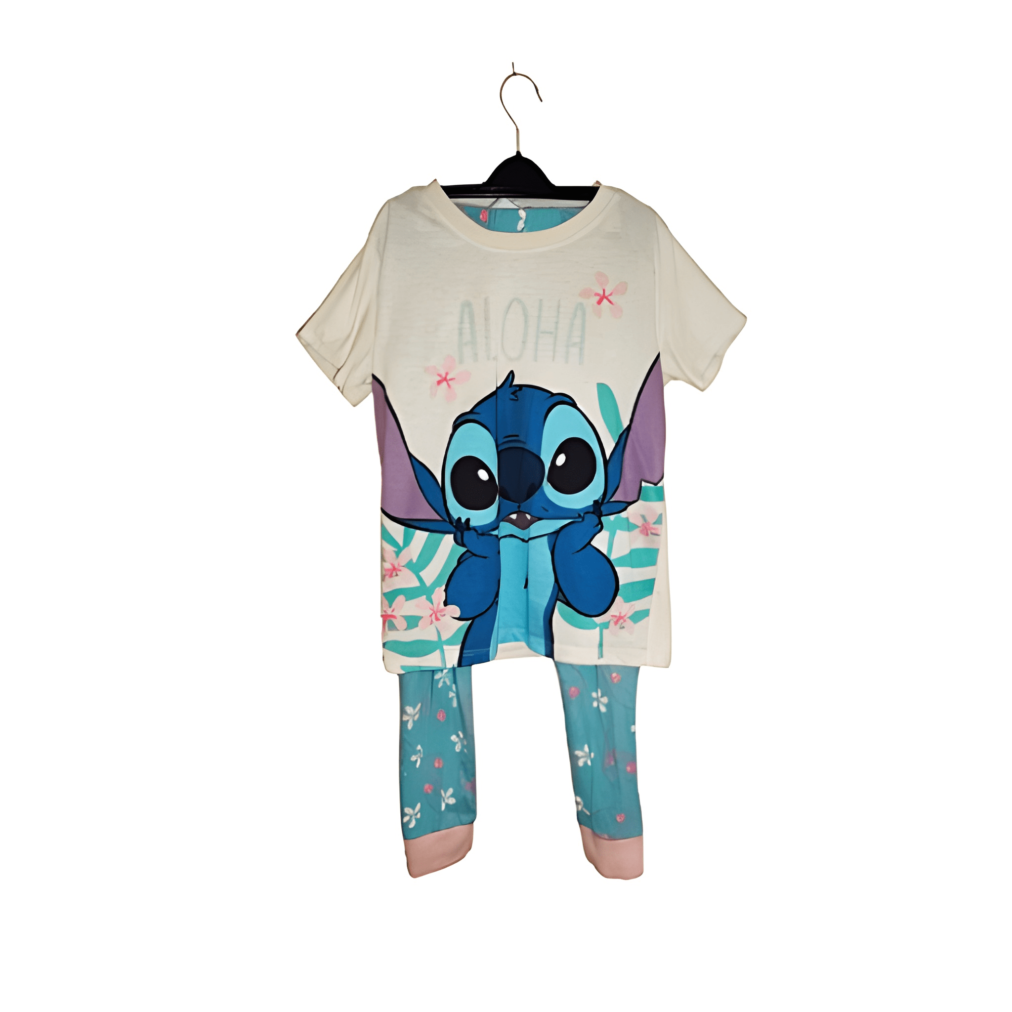 Girl's Stitch Pyjama Set - Size - 9-10 Years