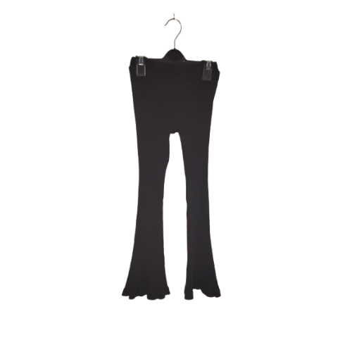 Girl's Black Flared Leggings - Size - 7 Years