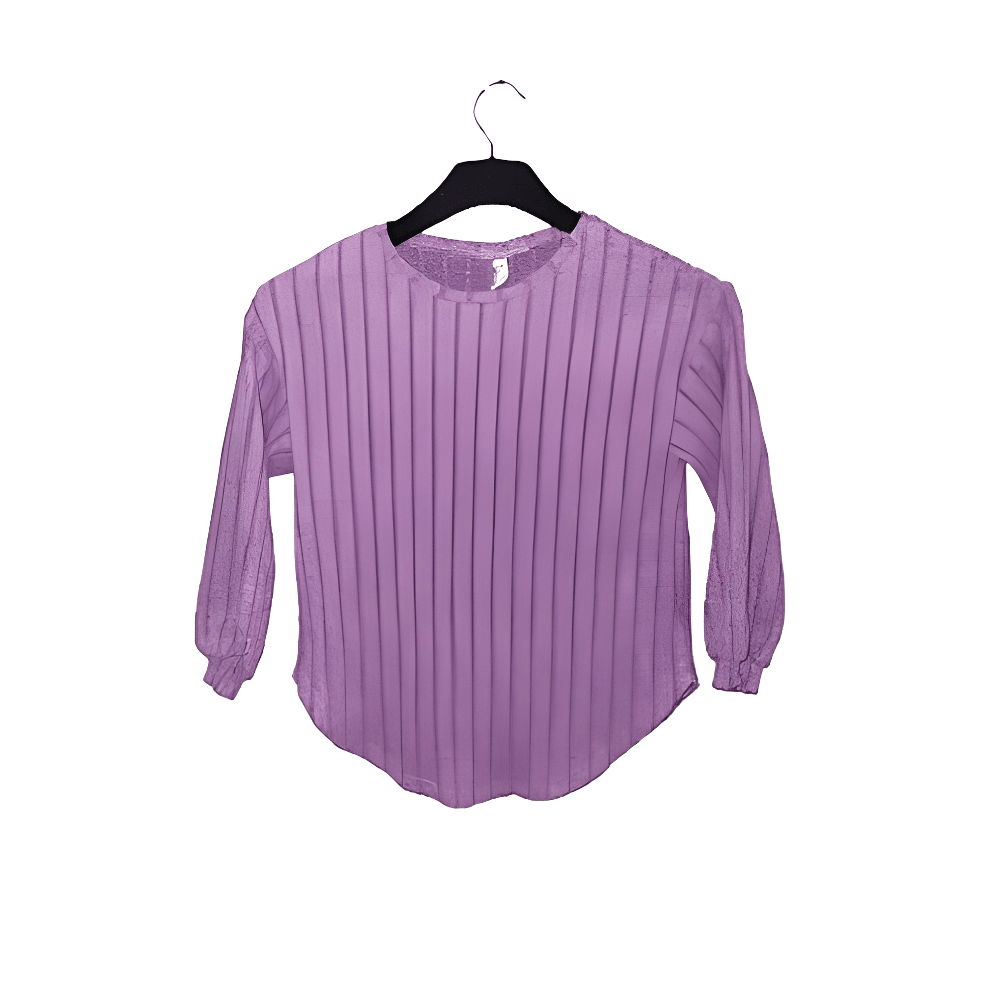 Girl's Lilac Long Sleeved Top - Size 7 Years