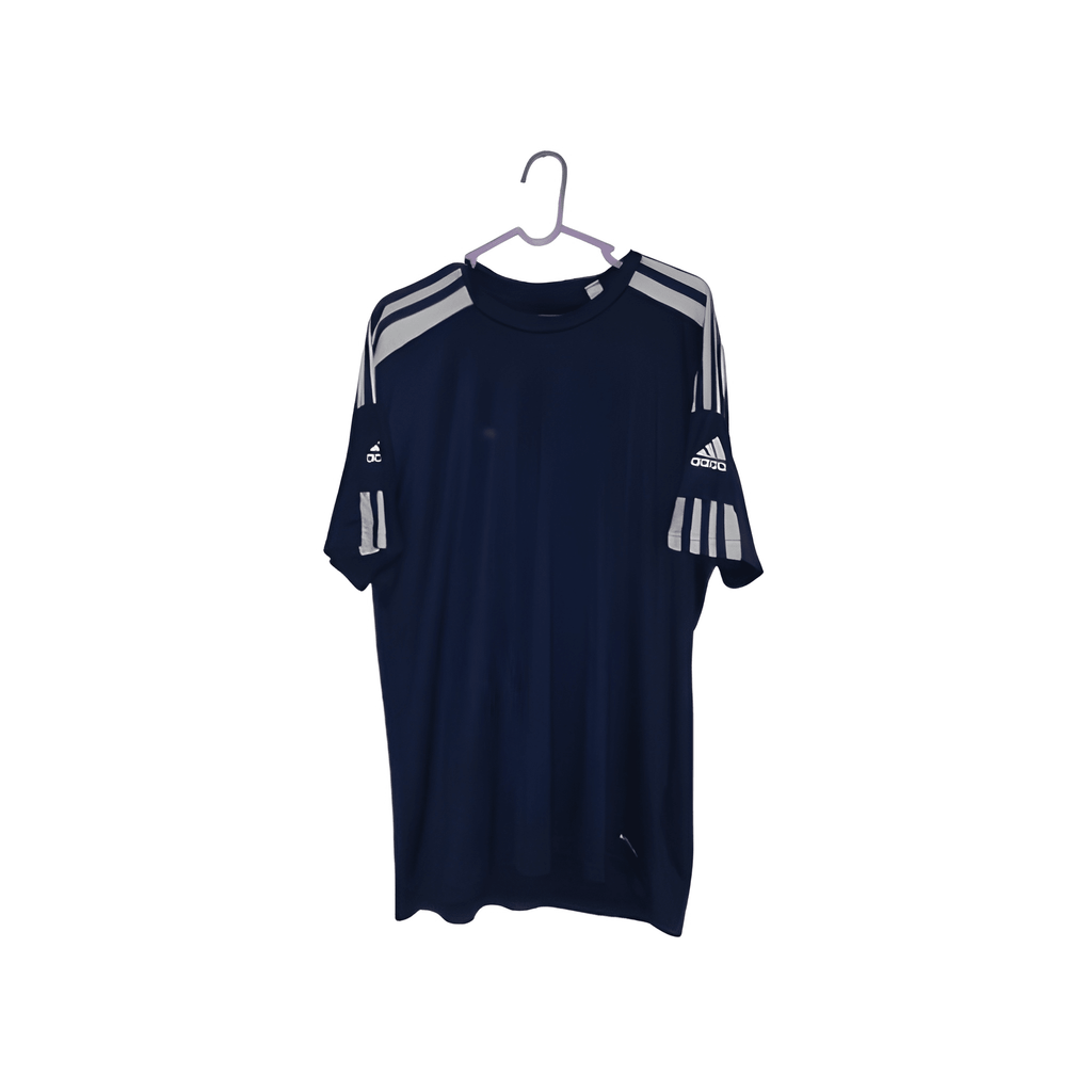 Men's Navy Blue Adidas Top - Size - Large