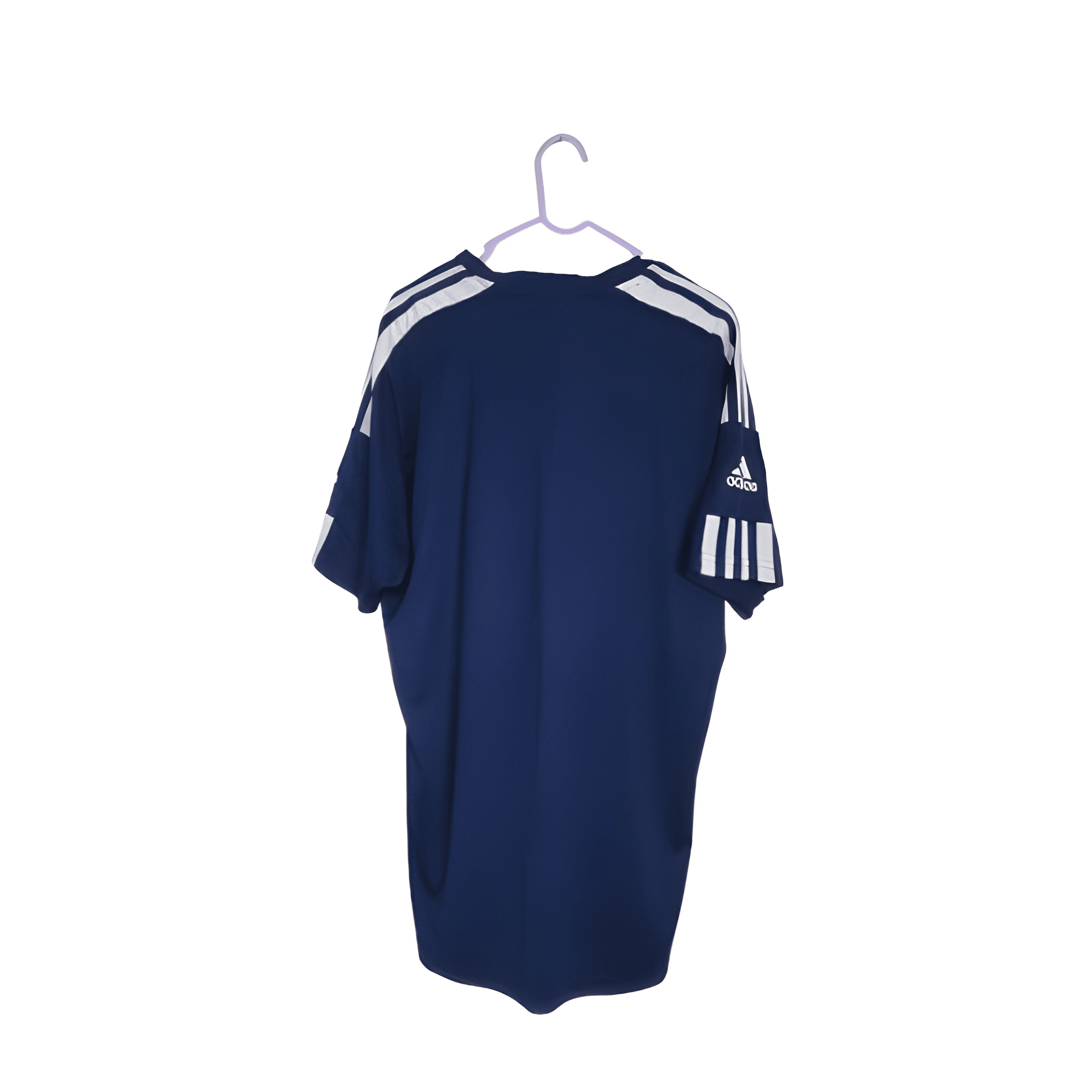 Men's Navy Blue Adidas Top - Size - Large