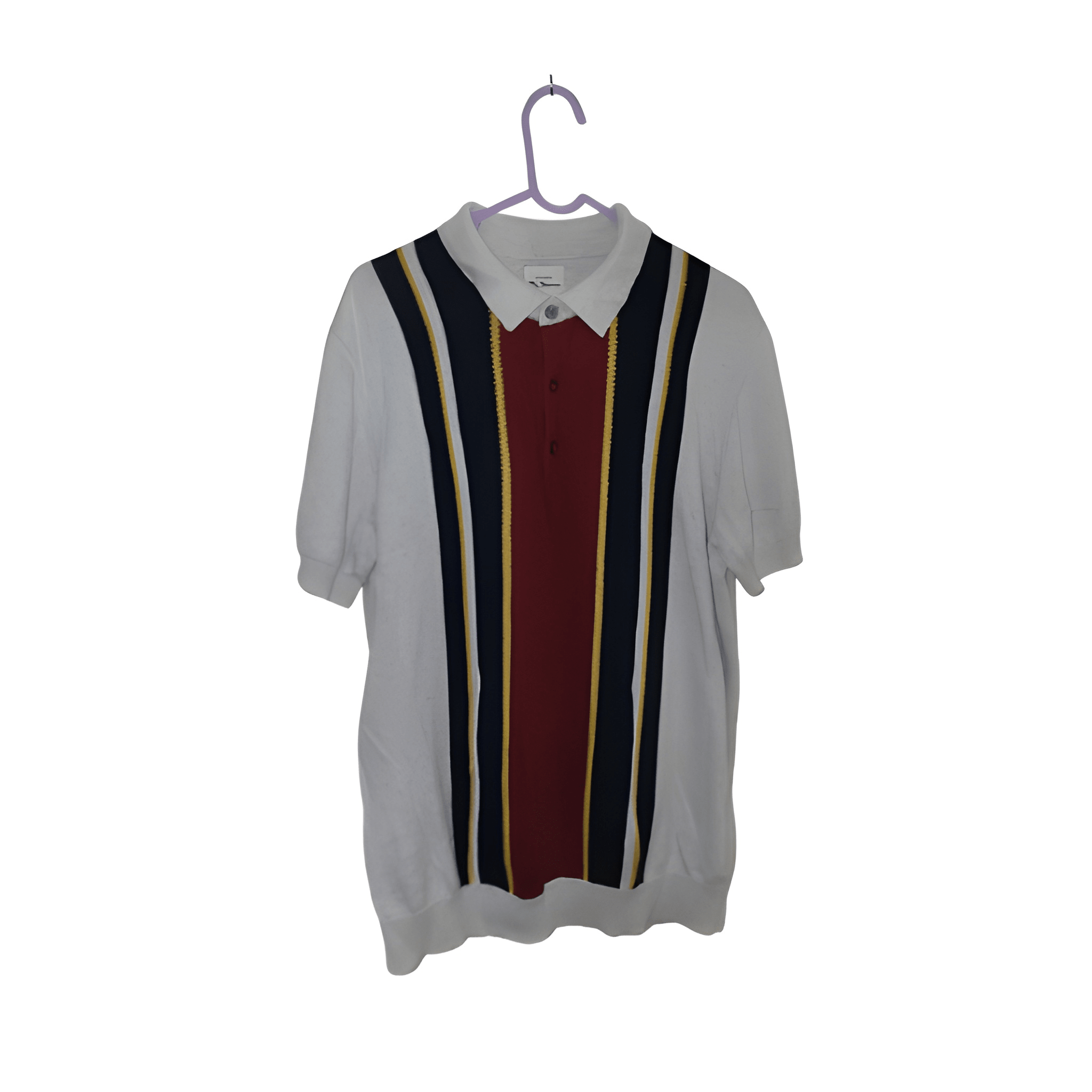 Men's Ben Sherman Striped Polo Shirt - Size - Large