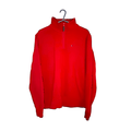 Men's Tommy Hilfiger Red Quarter-Zip Sweatshirt - Size - Medium