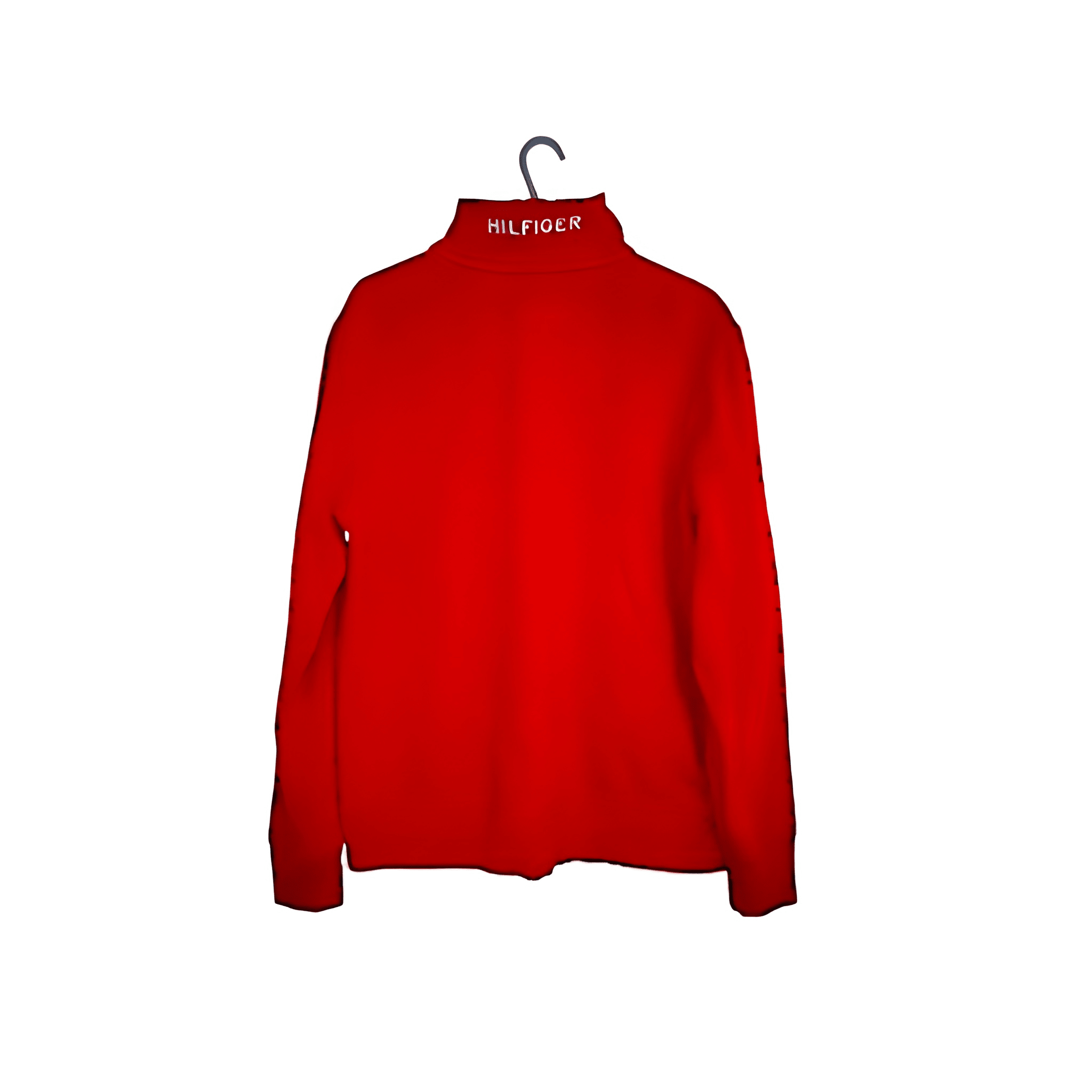 Men's Tommy Hilfiger Red Quarter-Zip Sweatshirt - Size - Medium
