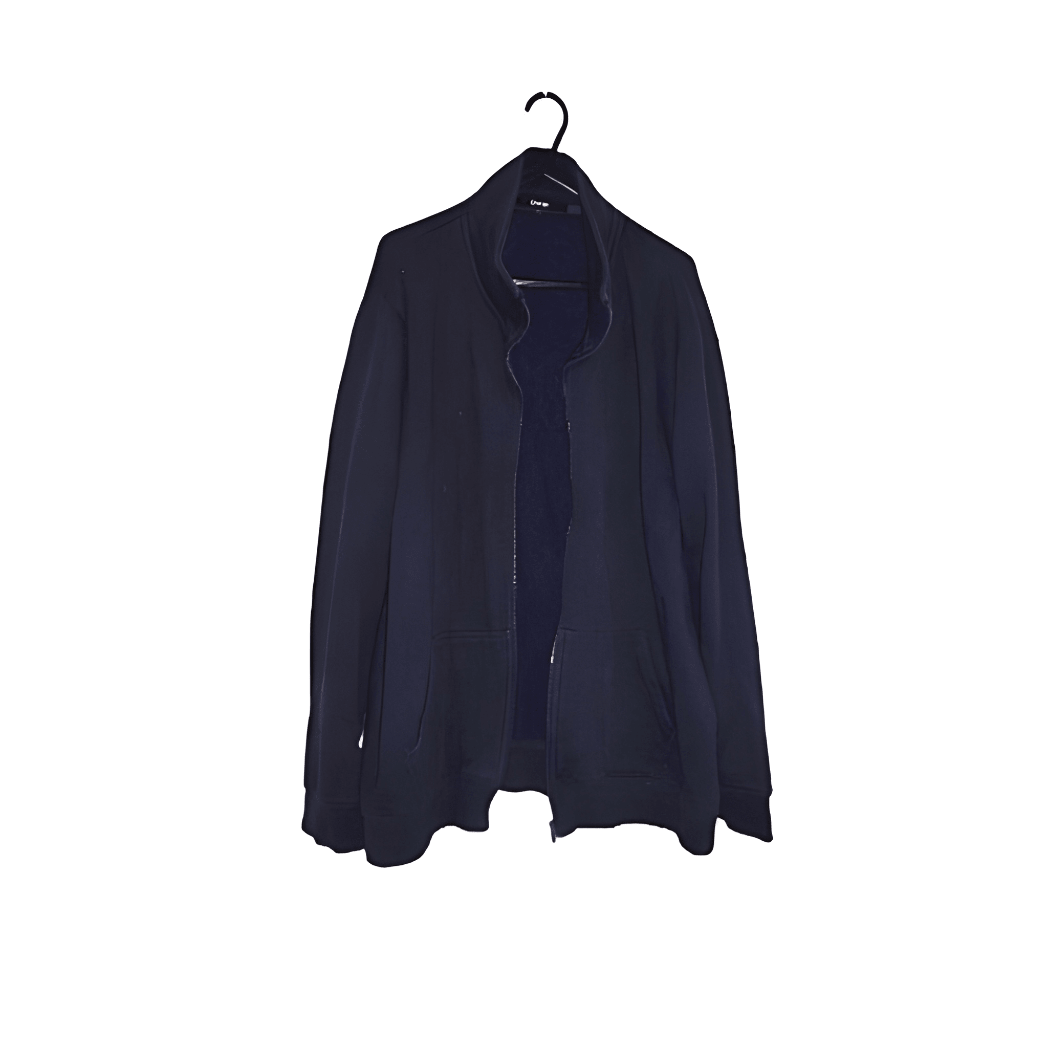 Men's Navy Blue Full-Zip Fleece - Size - Large