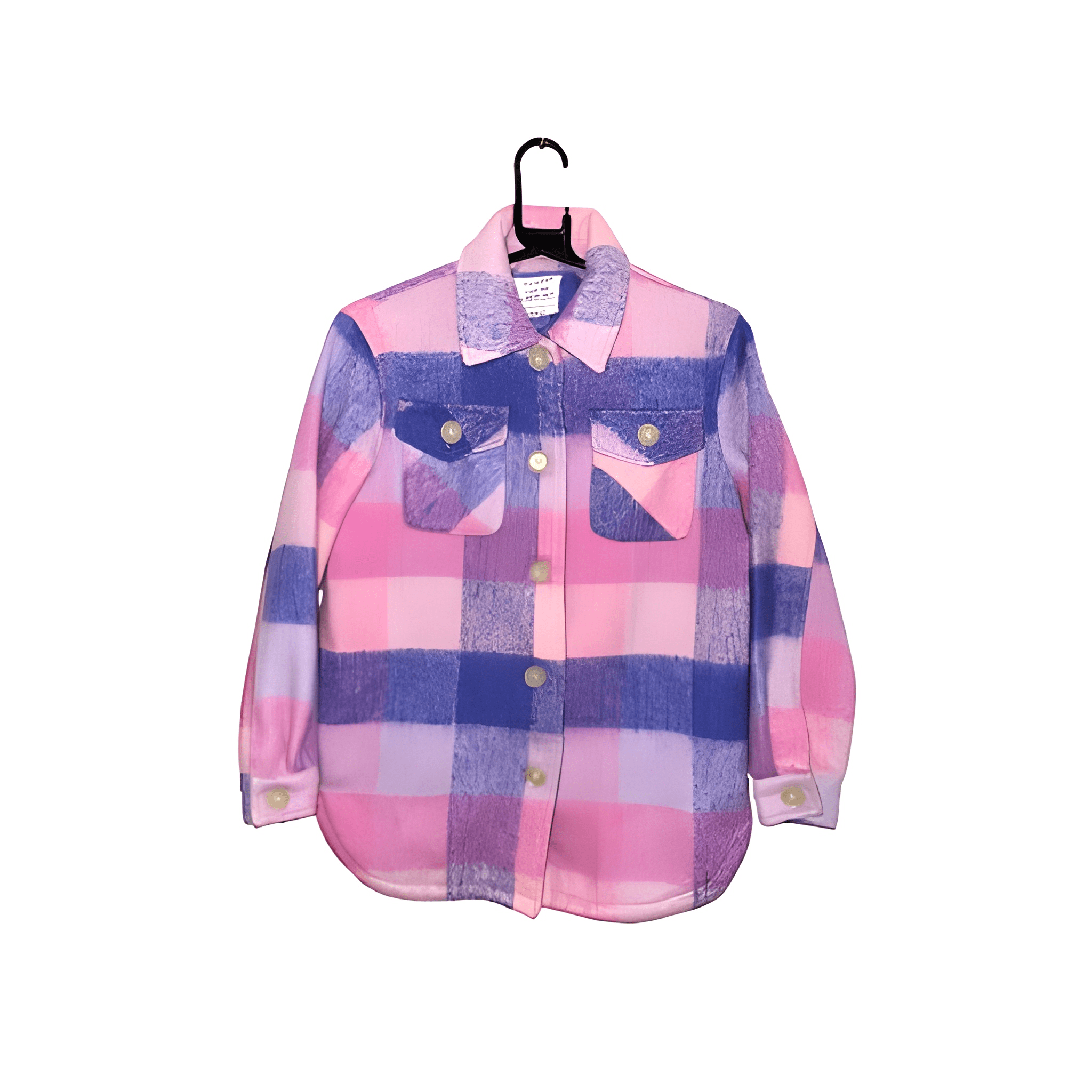 Girl's Plaid Coat - Size 11-12 Years