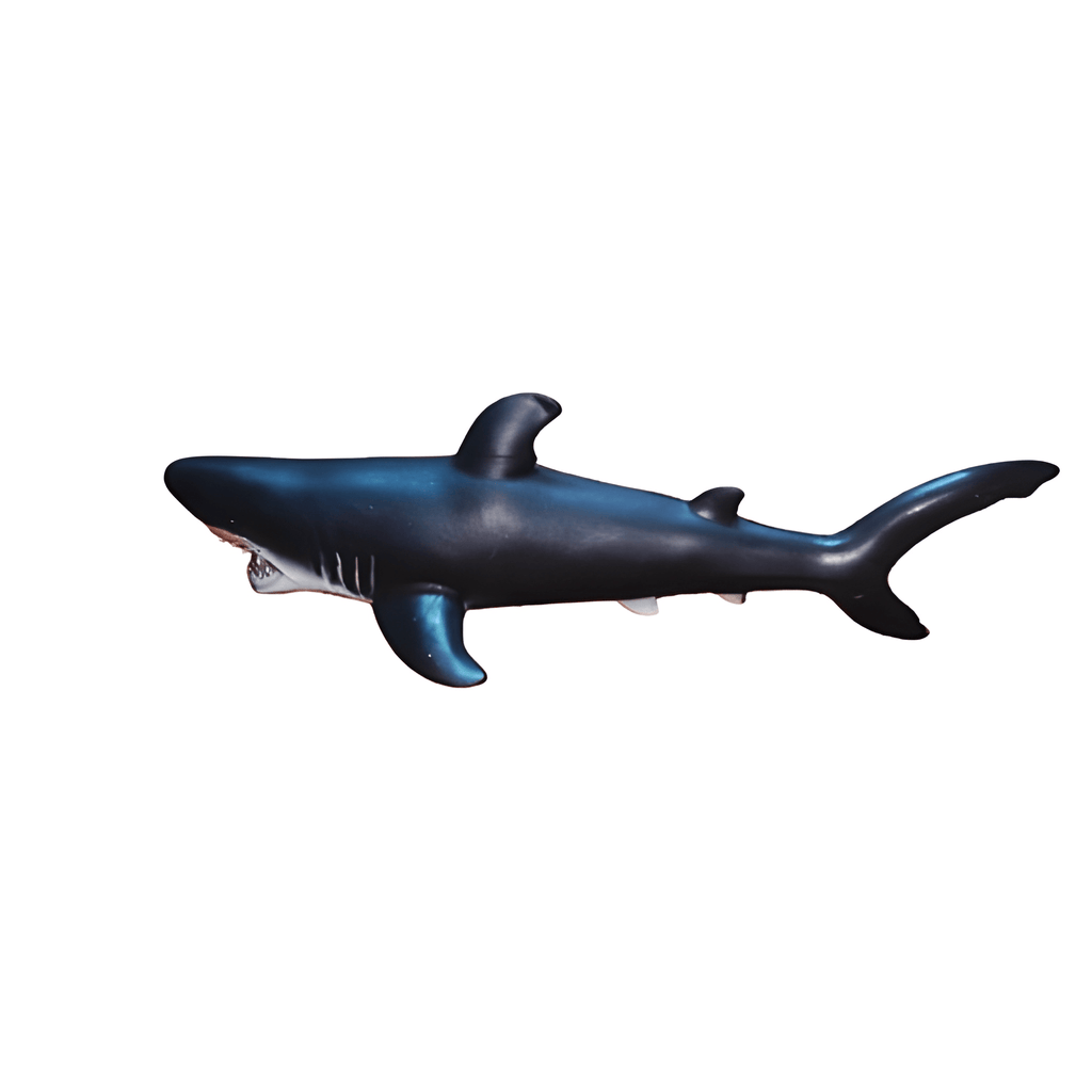 Large Soft Filled Rubber Great White Shark Toy - Size 20" (51cm)