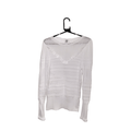 Women's White Long Sleeved Jumper - Size 16
