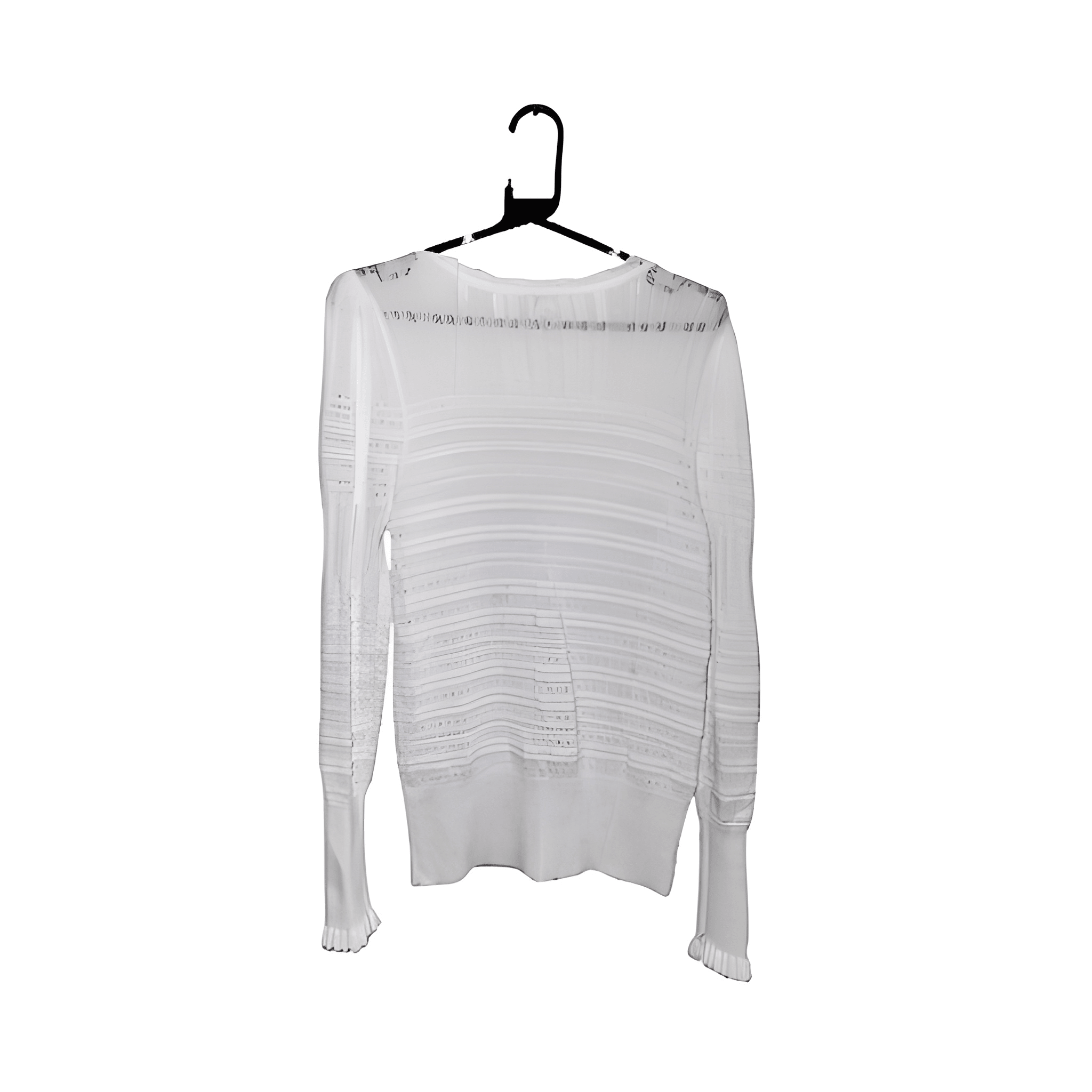Women's White Long Sleeved Jumper - Size 16
