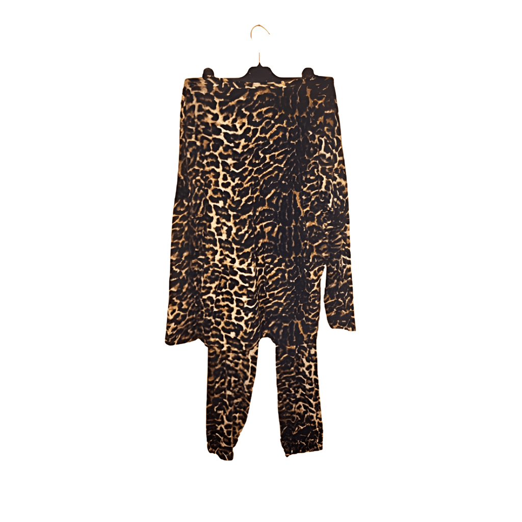 Women's Leopard Pyjama Set - Size - 10/12