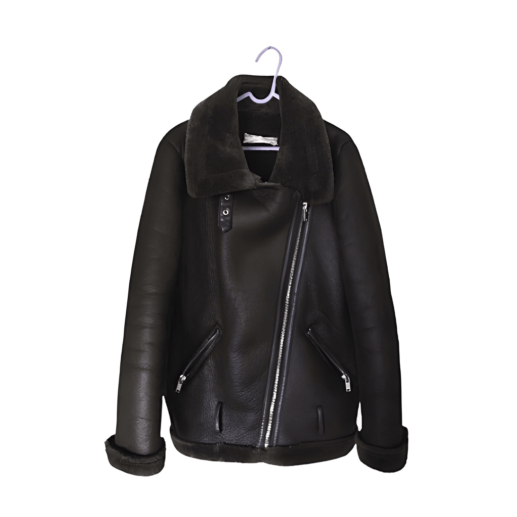 Women's Brown Faux-Leather Aviator - Size - Small