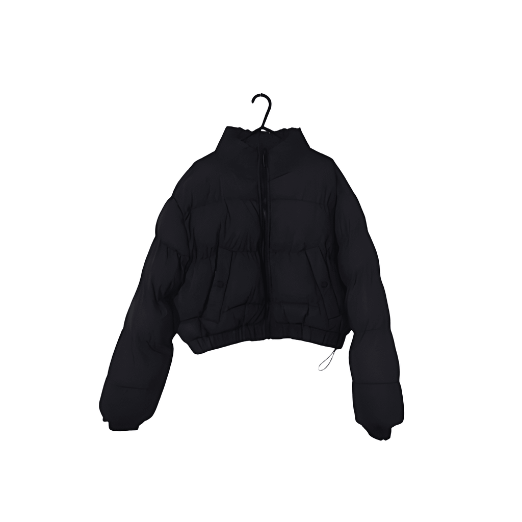 Women's Reflective Cropped Coat - Size - 12